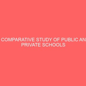 a comparative study of public and private schools students performance in shorthand 65061