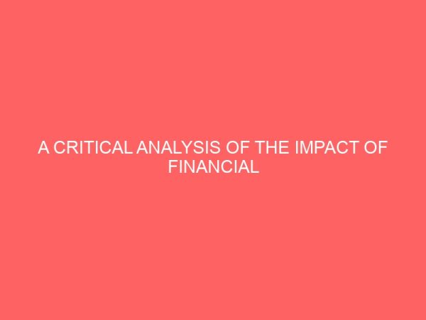 a critical analysis of the impact of financial reporting on bank performance 61884