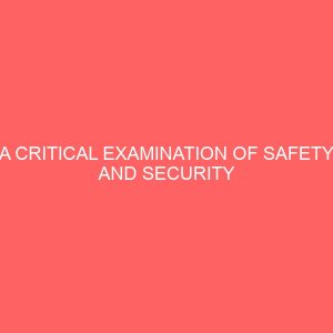 a critical examination of safety and security concerns in hospitality industry 83827