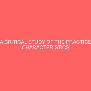 a critical study of the practice characteristics of architectural firms in nigeria 64277
