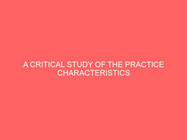 a critical study of the practice characteristics of architectural firms in nigeria 64277