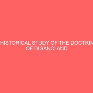 a historical study of the doctrine of diganci and digawa religious group 80944