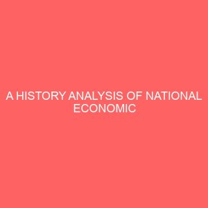 a history analysis of national economic empowerment and development strategy needs and her contribution to poverty alleviation in nigeria 81061
