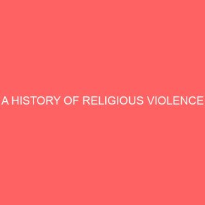a history of religious violence 80972