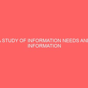 a study of information needs and information seeking behaviour of librarians case study of federal polytechnic nekede library 44199