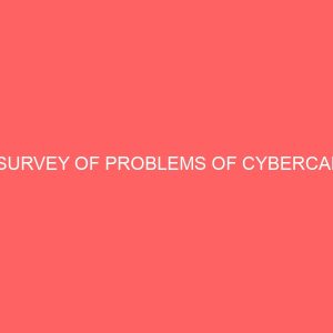 a survey of problems of cybercafe 64942