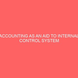 accounting as an aid to internal control system 59442