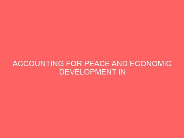 accounting for peace and economic development in nigeria 57177
