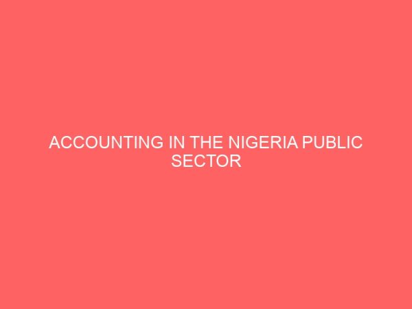 accounting in the nigeria public sector 64156