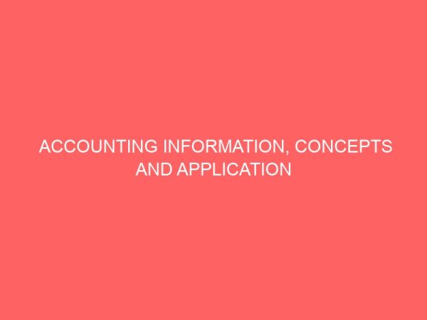 accounting information concepts and application for planning and decision making 57508