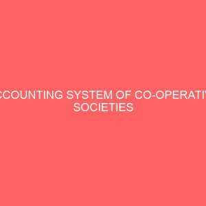 accounting system of co operative societies 61483