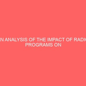 an analysis of the impact of radio programs on human right protection case study of selected radio listeners in yola metropolis 42889