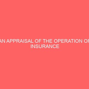 an appraisal of the operation of insurance associations in nigeria 80916