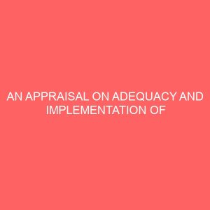 an appraisal on adequacy and implementation of english language curriculum for primary schools in edozhigi area education office in gbako local government area of niger state 47598