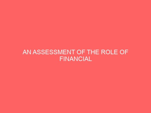 an assessment of the role of financial institution in the nigerian maritime industry 78617