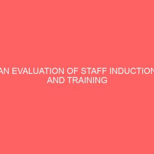 an evaluation of staff induction and training programmes improving workers efficiency 83909