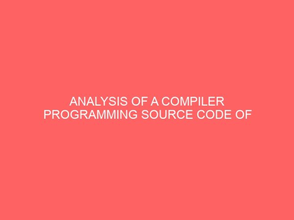 analysis of a compiler programming source code of a human sensor of a street light 46639