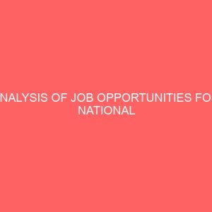 analysis of job opportunities for national diploma holders in secretarial studies 62659
