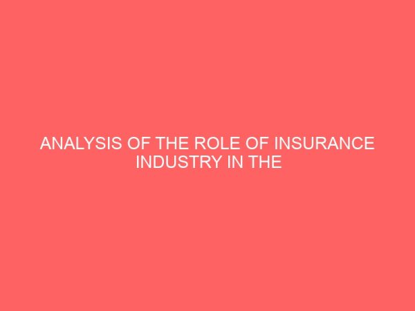 analysis of the role of insurance industry in the promotion of capital market services 2 80837