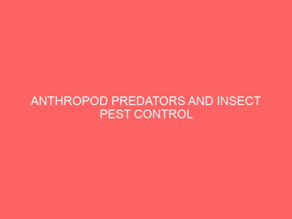 anthropod predators and insect pest control 2 78841