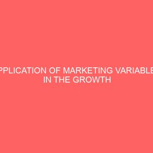 application of marketing variables in the growth of the transportation industry in imo state 43607