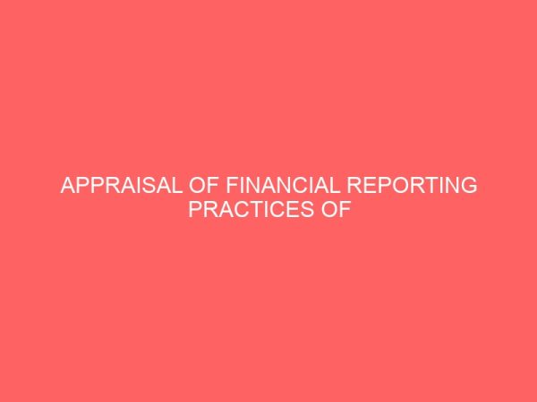 appraisal of financial reporting practices of pension fund administrators in nigeria 56699