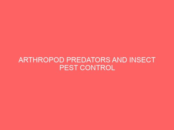 arthropod predators and insect pest control 3 78845