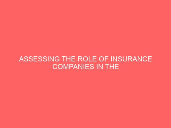 assessing the role of insurance companies in the economy of insurance industry 2 80891