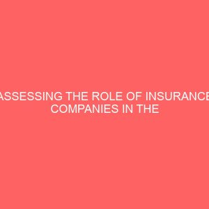 assessing the role of insurance companies in the economy of insurance industry 80083