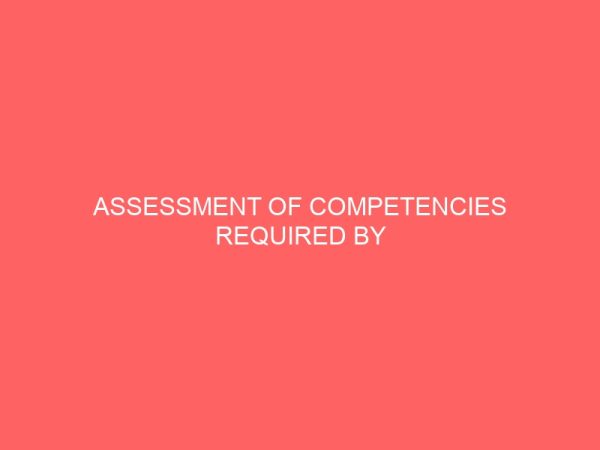 assessment of competencies required by secretaries in secondary schools 62551