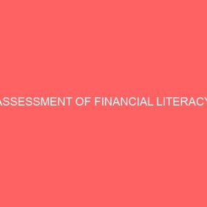 assessment of financial literacy 55718