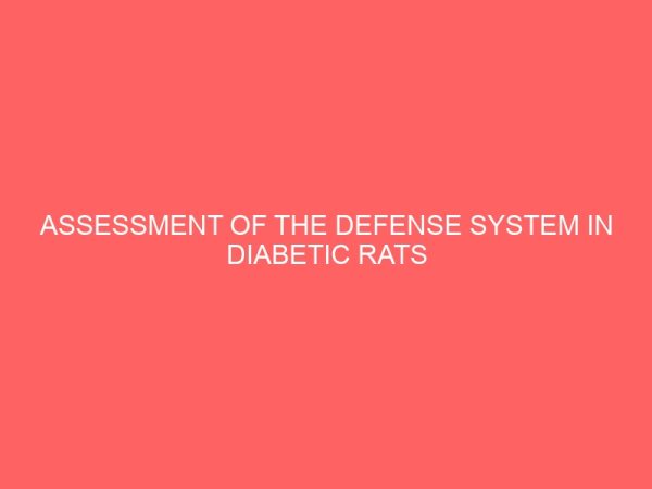 assessment of the defense system in diabetic rats treated with aqueous leaves extract of terminalia catappa 2 78853