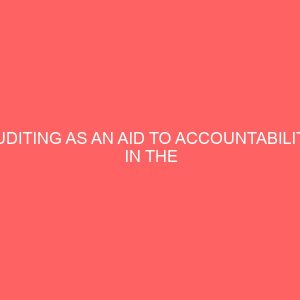auditing as an aid to accountability in the public sector 61951