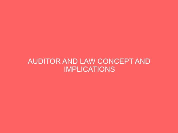 auditor and law concept and implications 57480