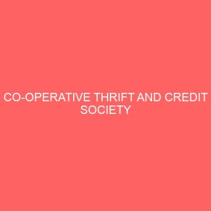co operative thrift and credit society 78913