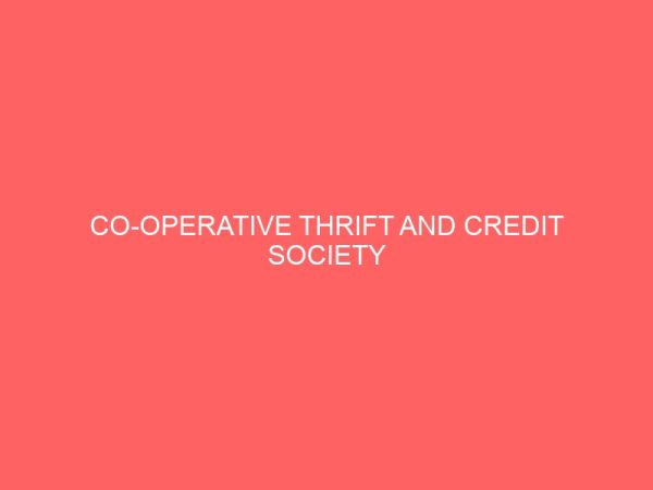co operative thrift and credit society 78913