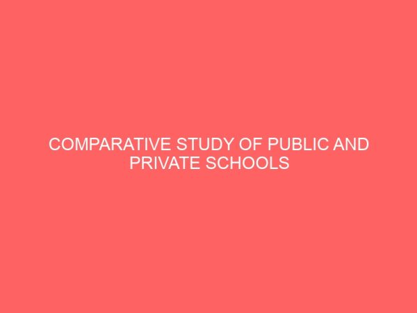 comparative study of public and private schools students performance in shorthand a case study of enugu south local government area 63037