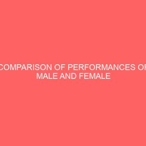 comparison of performances of male and female secretaries in an organization 62247