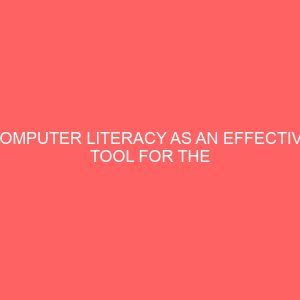computer literacy as an effective tool for the secretaries in the new millenium 62246