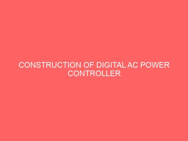 construction of digital ac power controller 46585