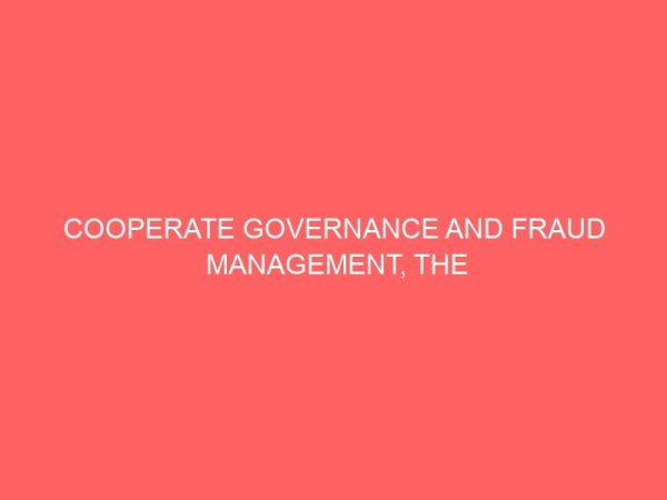 cooperate governance and fraud management the role of external auditor public quoted company in nigeria 57477