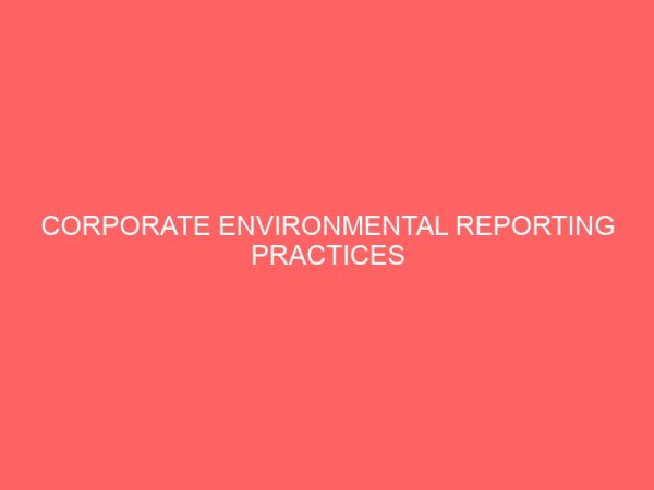 corporate environmental reporting practices 58831