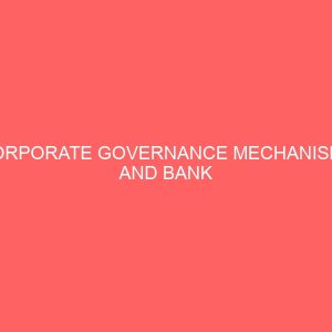 corporate governance mechanisms and bank financial performance 61752