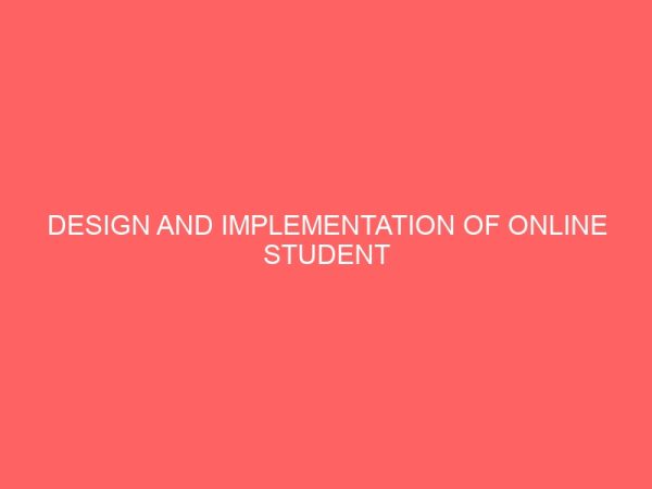 design and implementation of online student clearance system a study of benue state university makurdi nigeria 51515
