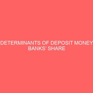 determinants of deposit money banks share performance on the nigerian stock market 60934