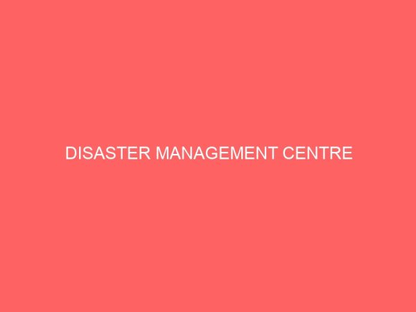 disaster management centre 64503
