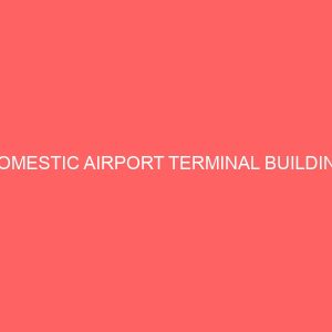 domestic airport terminal building 64520