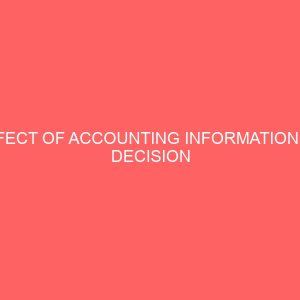 effect of accounting information on decision making process 57013