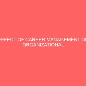 effect of career management on organizational performance 83860