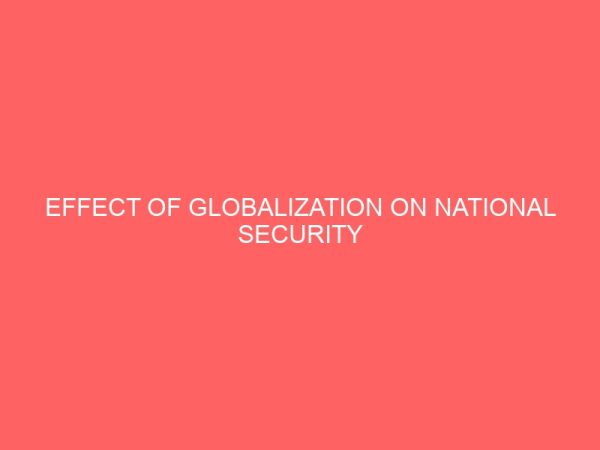 effect of globalization on national security 78922